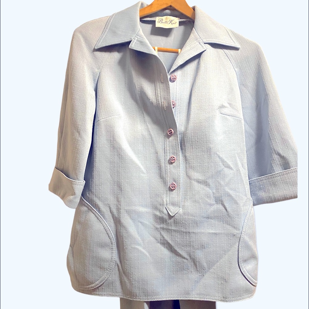 Vintage Ladies Leisure Pantsuit by Butte Knit